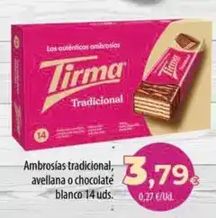 Spar Tenerife Tirma - ambrosias tradicional, avellana o chocolate blanco oferta