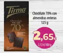 Spar Tenerife Tirma - chocolate 70% con almendras enteras oferta