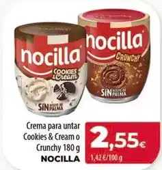 Spar Tenerife Nocilla - crema para untar cookies & cream o crunchy oferta