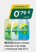 Masymas Nestea - limón o limón s/a zucar o te verde y maracuya oferta