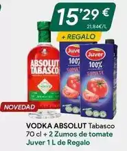 Masymas Absolut - vodka tabasco + 2 zumos de tomate oferta