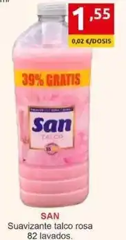 Supermercados Extremadura San - suavizante talco rosa oferta