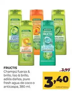 Alimerka Fructis - champú fuerza & brillo oferta