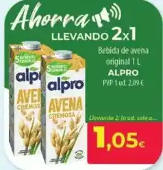 Spar La Palma Alpro - bebida de avena original oferta