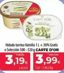 Spar La Palma Carte d'or - helado tarrina vainilla oferta