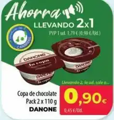 Spar La Palma Danone - copa de chocolate oferta