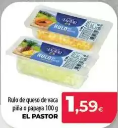 Spar La Palma El pastor - rulo de queso de vaca piña o papaya oferta