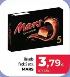 Spar La Palma Mars - helado pack 5 uds oferta