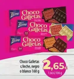 Spar La Palma Tirma - choco galletas c/leche, negro o blanco oferta