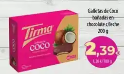 Spar La Palma Tirma - galletas de coco bañadas en chocolate c/leche oferta