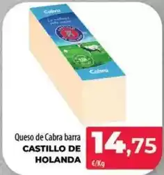 Spar La Palma Castillo de holanda - queso de cabra barra oferta