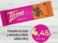 Spar La Palma Tirma - chocolate con leche y almendras enteras oferta