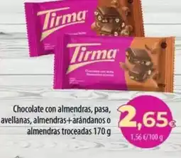 Spar La Palma Tirma - chocolate con almendras, pasa, avellanas, almendras+arándanos o almendras troceadas oferta