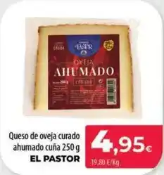 Spar La Palma El pastor - queso de oveja curado ahumado cuña oferta
