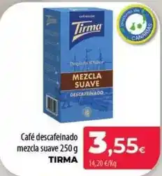 Spar La Palma Tirma - cafe descafeinado mezcla suave oferta