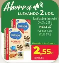 Spar La Palma Nestlé - papillas multicereales oferta