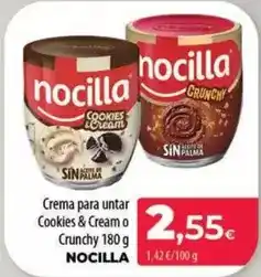 Spar La Palma Nocilla - crema para untar cookies & cream o crunchy oferta