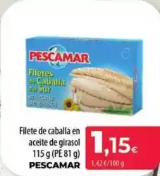 Spar La Palma Pescamar - filete de caballa en aceite de girasol oferta