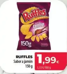 Spar La Palma Ruffles - sabor a jamon oferta