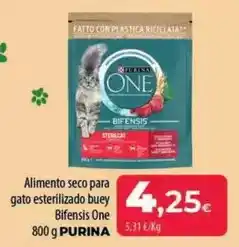 Spar La Palma Purina one - alimento seco para gato esterilizado buey bifensis oferta