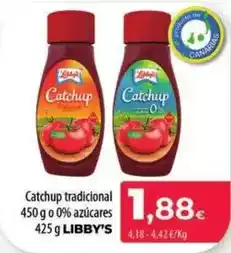 Spar La Palma Libby's - catchup tradicional o 0% azúcares oferta