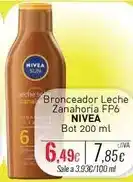 Cuevas Cash Nivea - bronceador leche zanahoria fp6 oferta