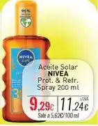 Cuevas Cash Nivea - aceite solar oferta