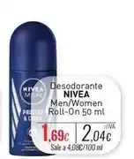 Cuevas Cash Nivea - desodorante men/women roll-on oferta