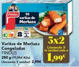 Gadis FINDUS Varitas de Merluza Congeladas oferta
