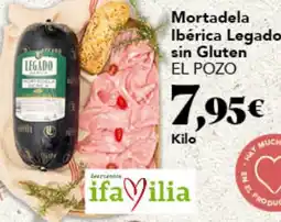 Gadis EL POZO Mortadela Ibérica Legado sin Gluten oferta