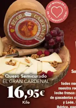 Gadis EL GRAN CARDENAL Queso Semicurado oferta
