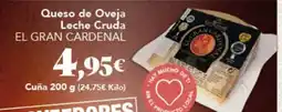 Gadis EL GRAN CARDENAL Queso de Oveja Leche Cruda oferta