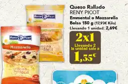 Gadis RENY PICOT Queso Rallado Emmental o Mozzarella oferta