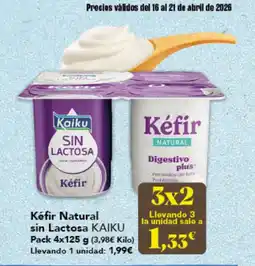 Gadis KAIKU Kéfir Natural sin Lactosa oferta