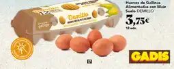 Gadis DEMILLO Huevos de Gallinas Alimentadas con Maíz Suelo oferta