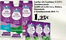 Gadis KAIKU Leche sin Lactosa Semidesnatada oferta