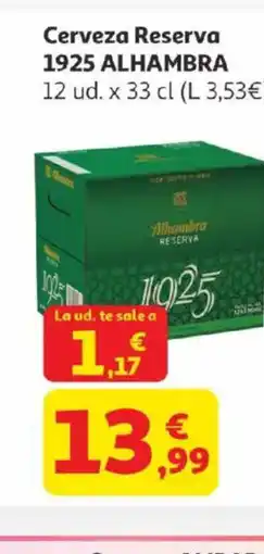 Alcampo 1925 ALHAMBRA Cerveza Reserva oferta