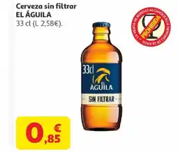 Alcampo EL ÁGUILA Cerveza sin filtrar oferta