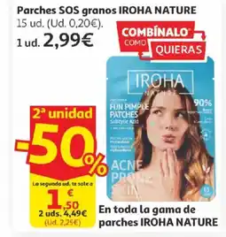 Alcampo IROHA NATURE Parches SOS granos oferta