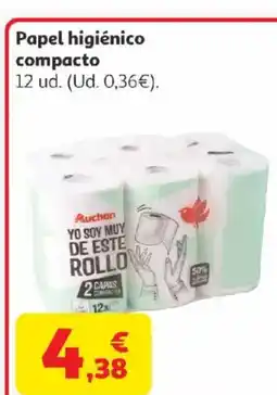 Alcampo Papel higiénico compacto oferta