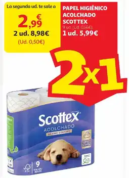 Alcampo SCOTTEX Papel higiénico acolchado oferta