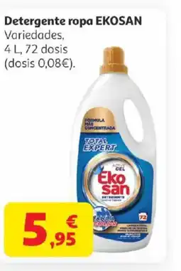 Alcampo EKOSAN Detergente ropa oferta