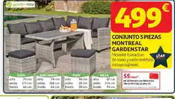 Alcampo GARDENSTAR Conjunto 5 piezas montreal oferta