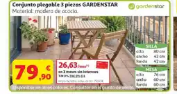 Alcampo GARDENSTAR Conjunto plegable 3 piezas oferta