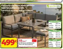 Alcampo GARDENSTAR Conjunto rinconera jardín modelo oferta