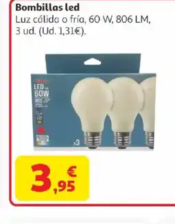 Alcampo Bombillas led oferta