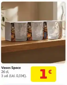 Alcampo Vasos Space oferta