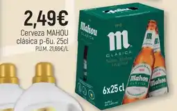 CoMarket MAHOU Cerveza clásica oferta