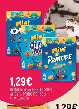 CoMarket OREO, CHIPS AHOY O PRINCIPE Gelletas mini oferta