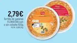 CoMarket FLORISTÁN Tortilla de patatas con o sin cebolla oferta